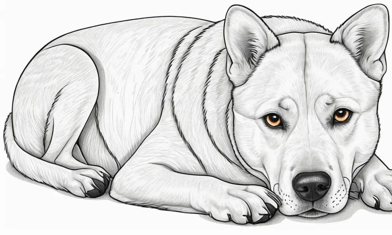 Un perro realista con detalles vivos y un fondo balanceado crea una narrativa visual atractiva