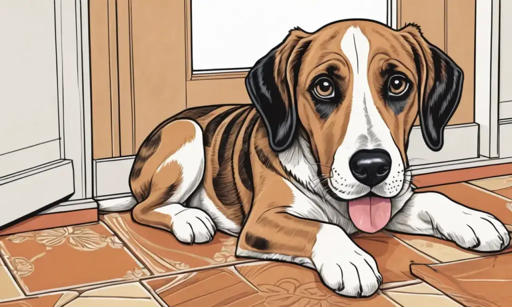 Un perro curioso y vibrante destaca en un ambiente lleno de detalles que reflejan emoción y movimiento