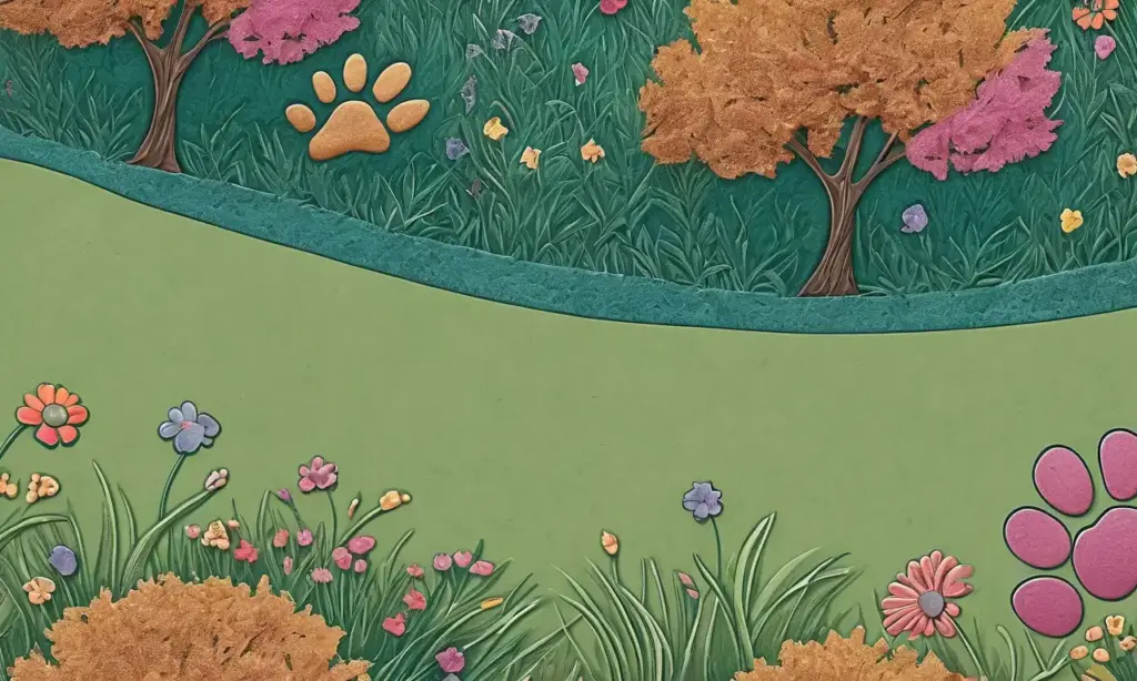 Un paisaje natural lleno de colores vibrantes y texturas sutiles