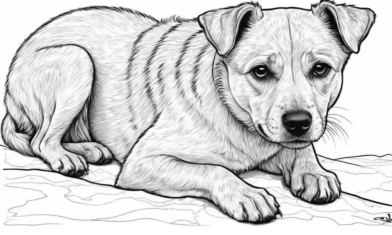 Un perro pequeño, frágil y enfermo, se encuentra en un ambiente caótico que refleja su vulnerabilidad