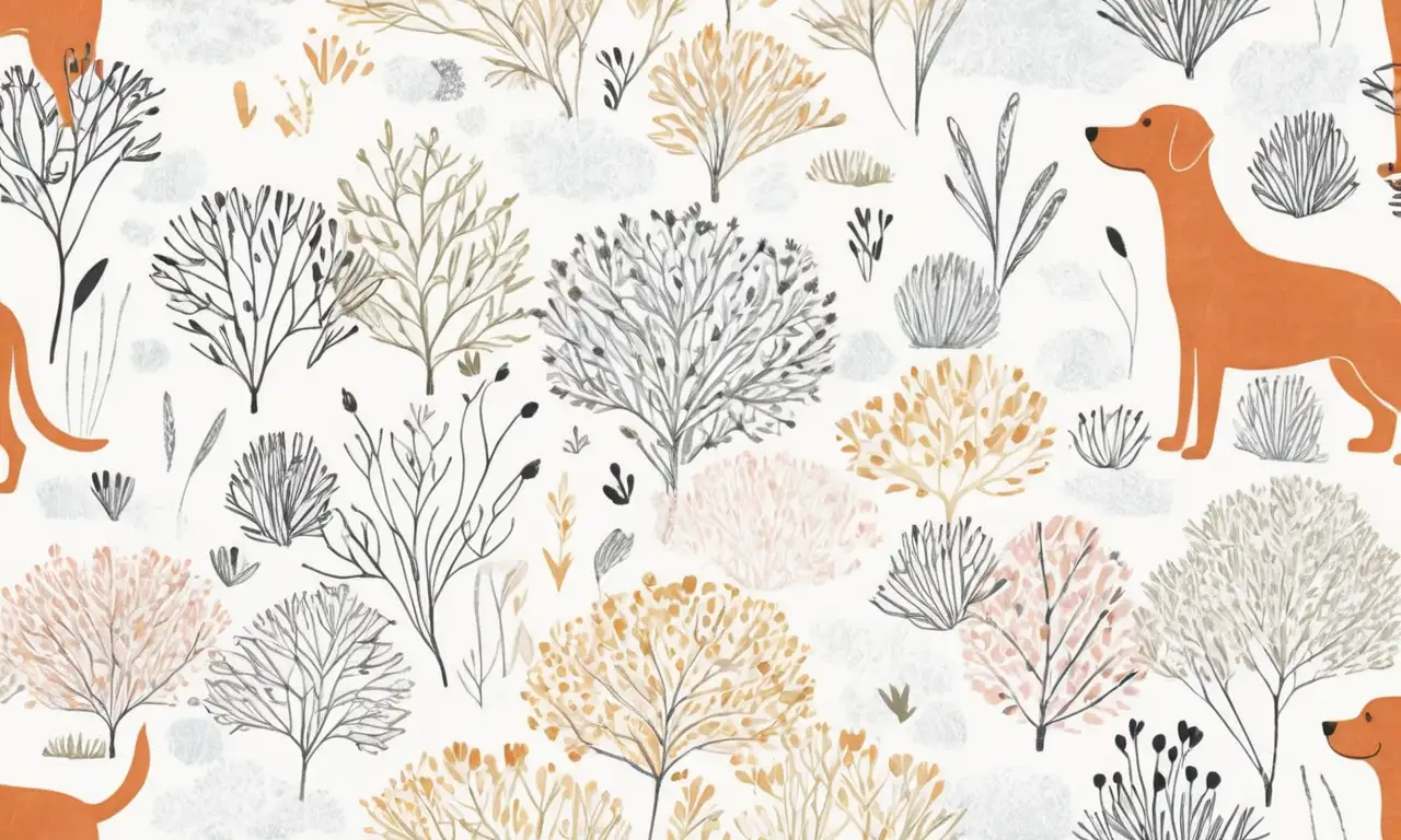 Una escena vibrante de un perro curioso se destaca con suaves sombras, texturas detalladas y un ambiente acogedor