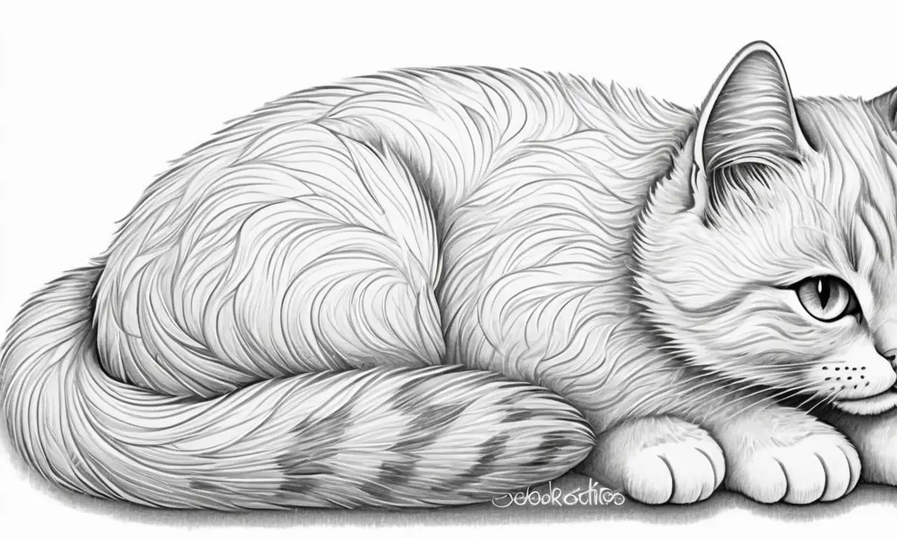 Un gato suave y relajado descansa sobre un acogedor manto, en una atmósfera tranquila