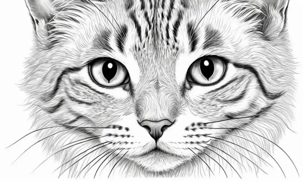 Un gato con detalles suaves y vibrantes