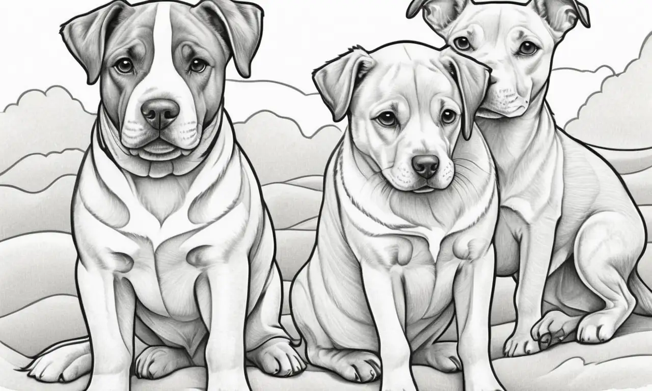 Formas suaves y redondeadas con sombras y colores vibrantes destacan el abdomen del perro en un ambiente veterinario