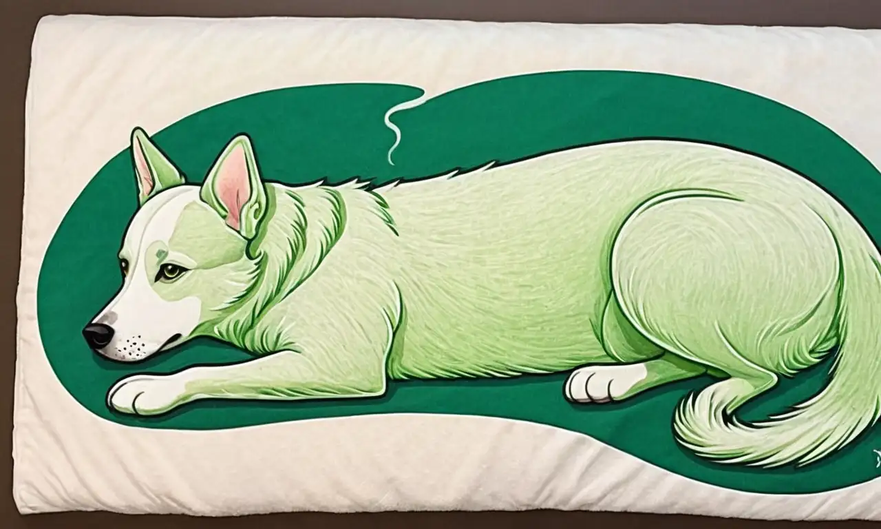 Un perro embarazado con pelaje suave y un veterinario atento en un ambiente cálido y cuidado