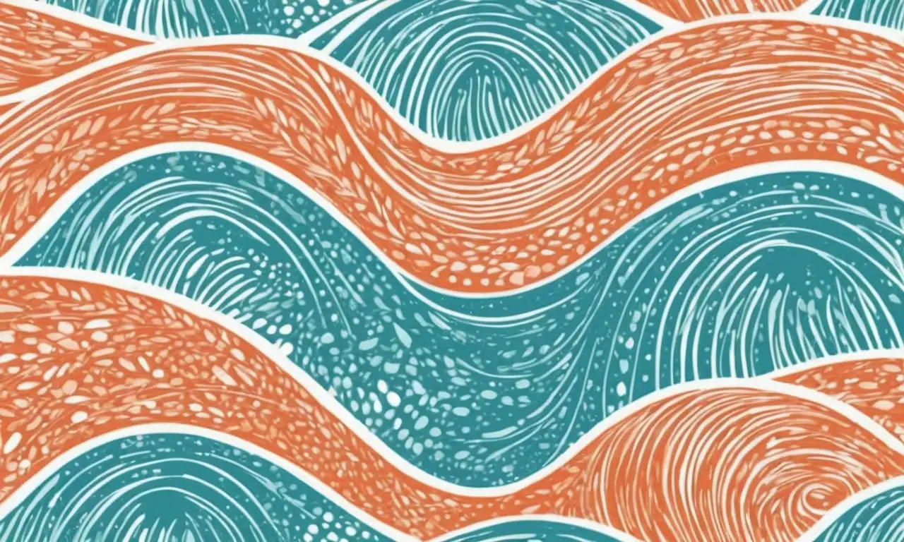 Características artísticas que incluyen líneas suaves, colores vibrantes y texturas delicadas