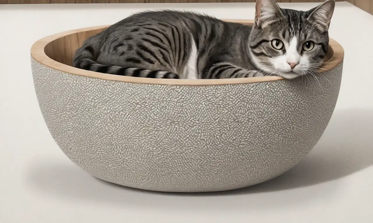 Un dibujo a lápiz de un gato en tonos suaves, con detalles intricados y un ambiente acogedor