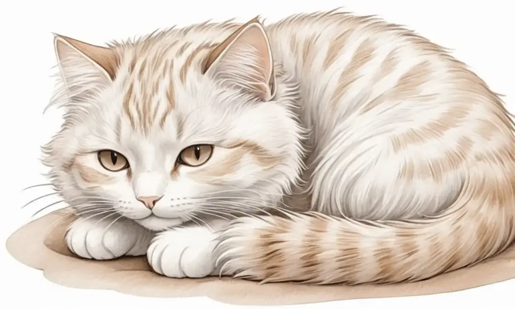 Gato suave y esponjoso dormido