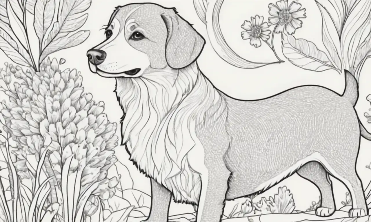 Un dibujo de un perro combina sombras suaves, líneas finas y detalles delicados que transmiten preocupación y esperanza en un ambiente tranquilo