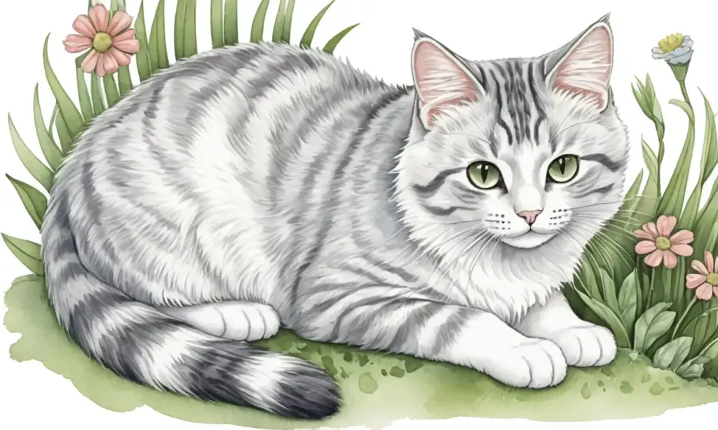 Una ilustración de un gato juguetón resalta con suaves líneas