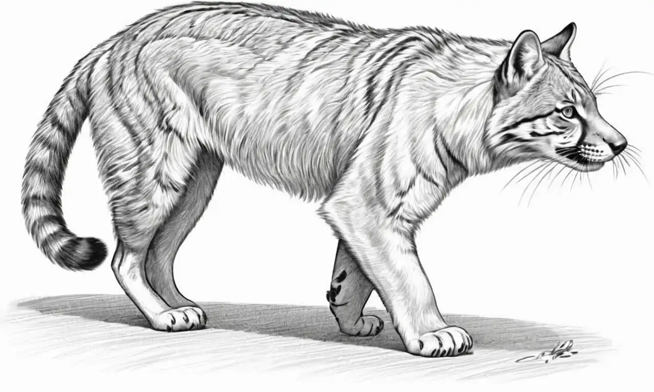 Líneas curvas y texturas realzan la representación dinámica y emotiva de mamíferos en movimiento