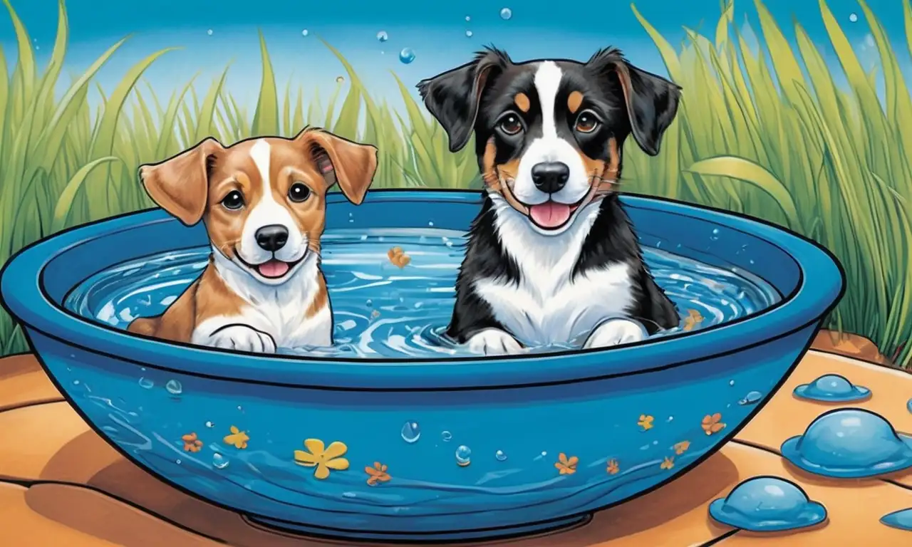 Colores vibrantesy detalles sutiles resaltan a un perro en una composición armónica