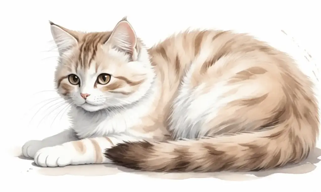 Un gato juguetón con pelaje suave y cálidos tonos