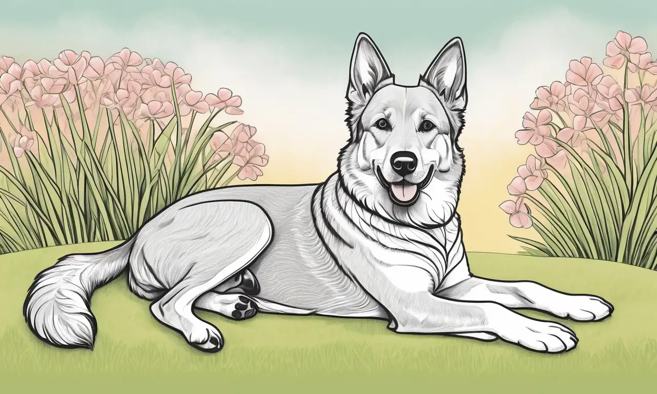 Composición armoniosa de colores suaves y texturas que transmiten calma y conexión emocional entre perros y su entorno