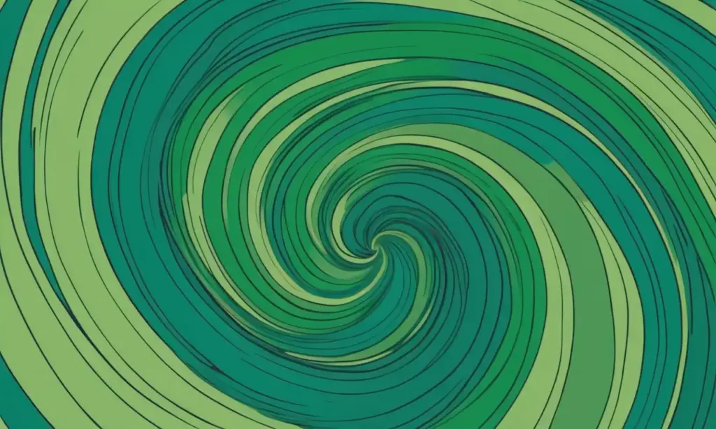 Colores vibrantes y formas fluidas crean una imagen dinámica y emotiva