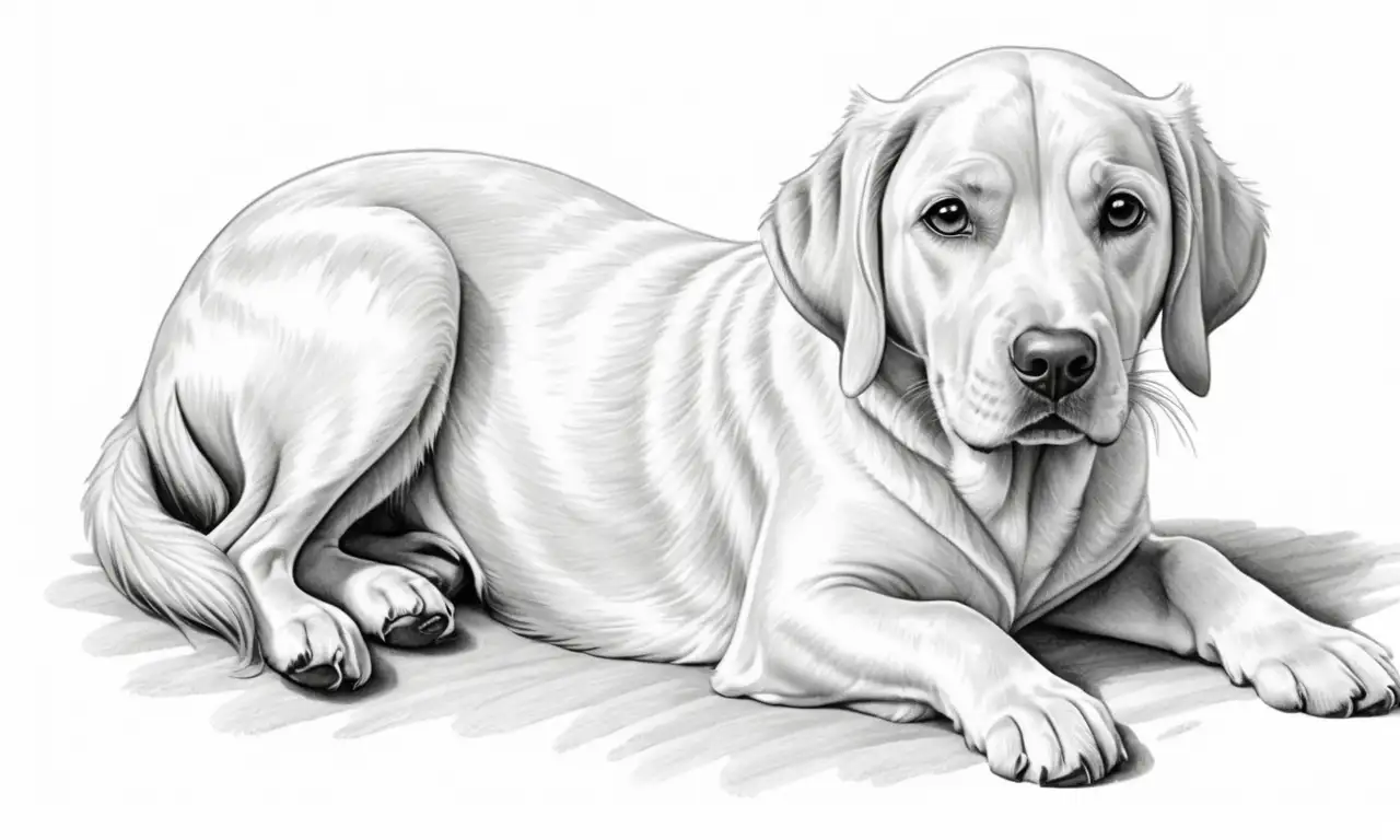 Un perro se retrata con sombras suaves, detalles intrincados y un entorno acogedor