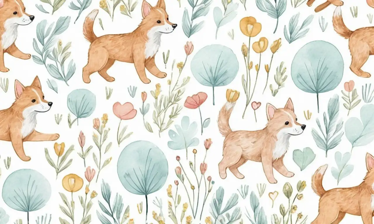 Los trazos suaves y detalles precisos ilustran la energía y emociones de los perros