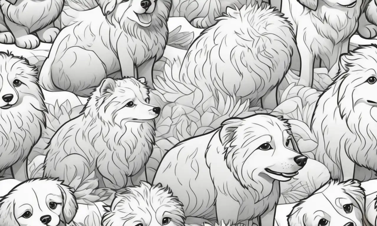 Un perro con pelaje suave, detalles intrincados y un fondo sutil