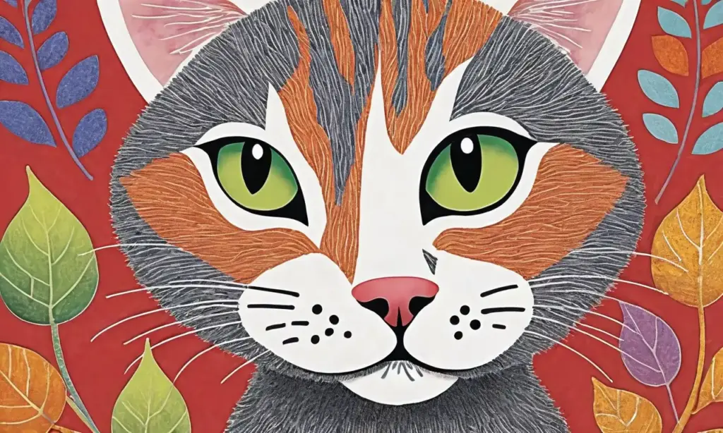 Un gato preocupado se muestra con trazos suaves y contrastes que evocan tensión y soledad