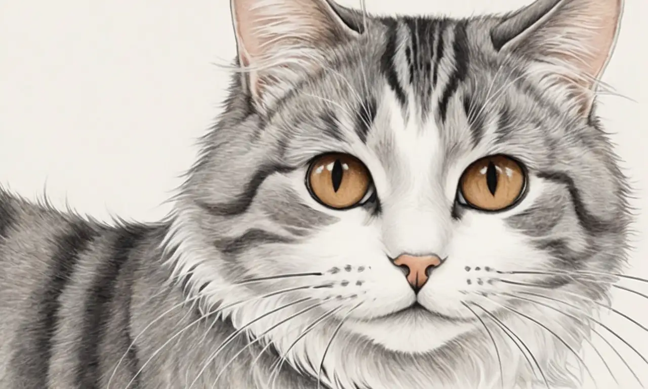 Gato con pelaje suave y detalles cautivadores en un entorno acogedor