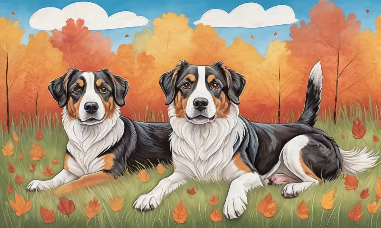 Colores vibrantes y detalles suaves que capturan la esencia del perro en su entorno